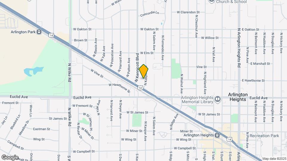 646 N Kaspar Ave Map and Location Details