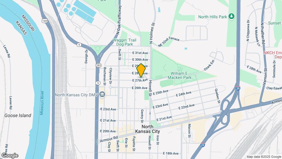 516 E 27th Ave Map and Location Details