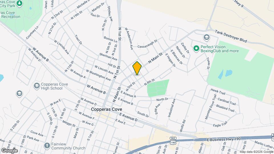 105 E Reagan Ave Map and Location Details