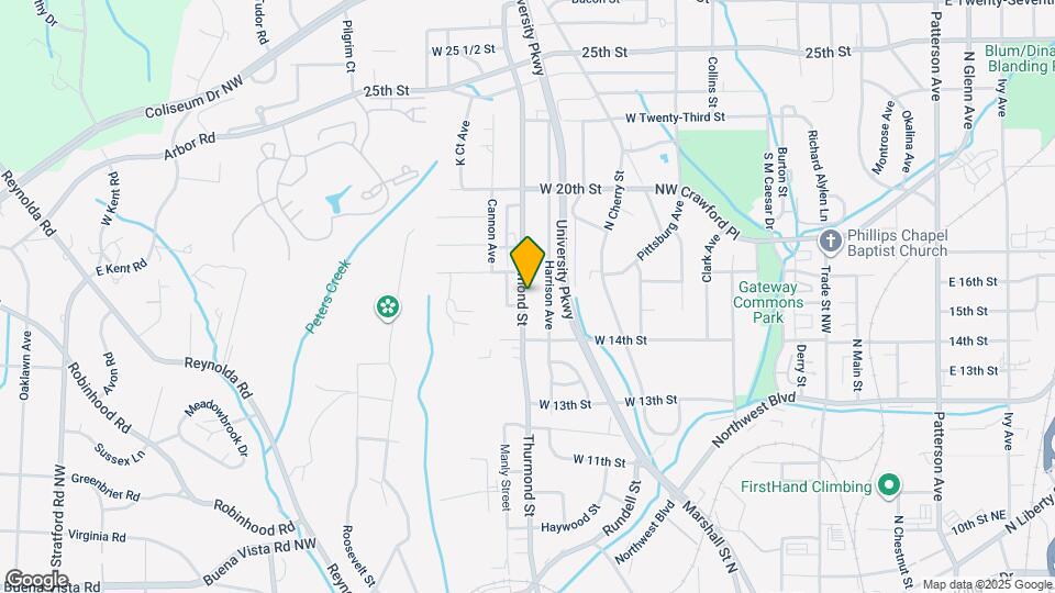 1437 Thurmond St Map and Location Details