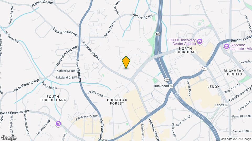 3475 Piedmont Rd NE Mapa y Detalles de la Ubicación