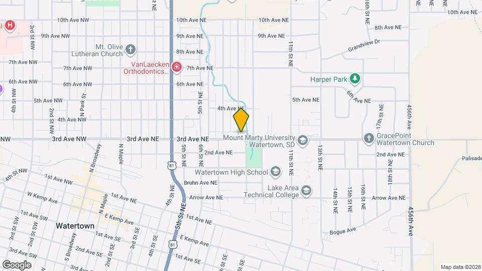 300 8th St NE Map and Location Details