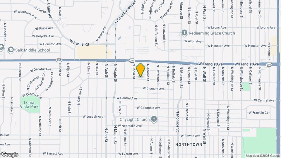 1324-1326 W Dalke Ave Mapa y Detalles de la Ubicación