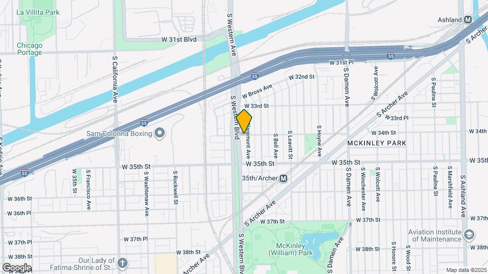 3401 S Western Blvd Map and Location Details