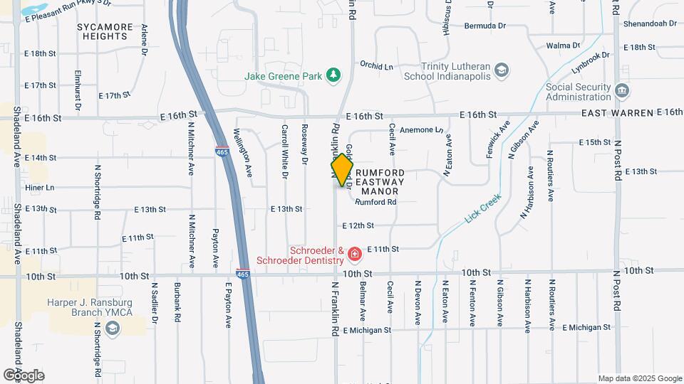 1252 Goldenrod Dr Map and Location Details