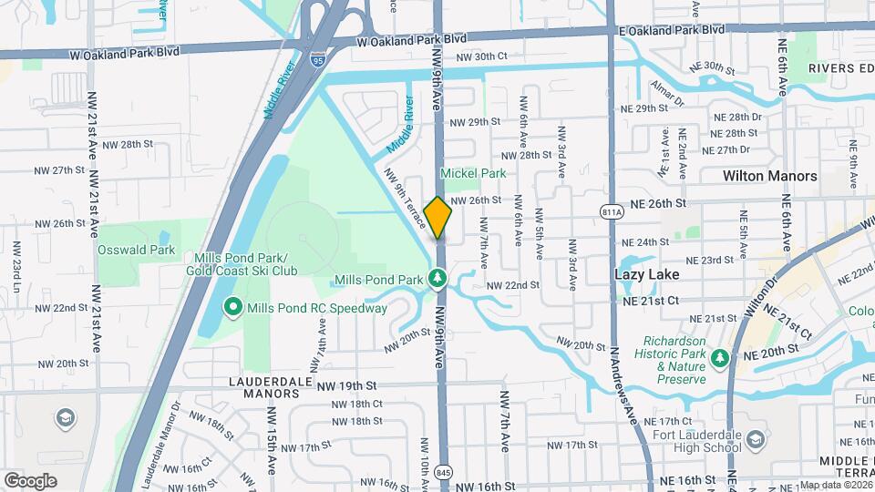 2401 NW 9th Terrace Mapa y Detalles de la Ubicación