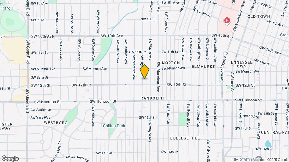1186 SW High Ave Map and Location Details