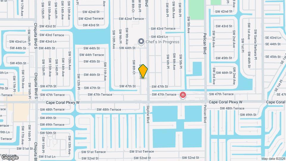 4625 SW 8th Pl Map and Location Details