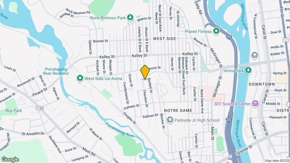 381 Thornton St, Unit 3 Map and Location Details