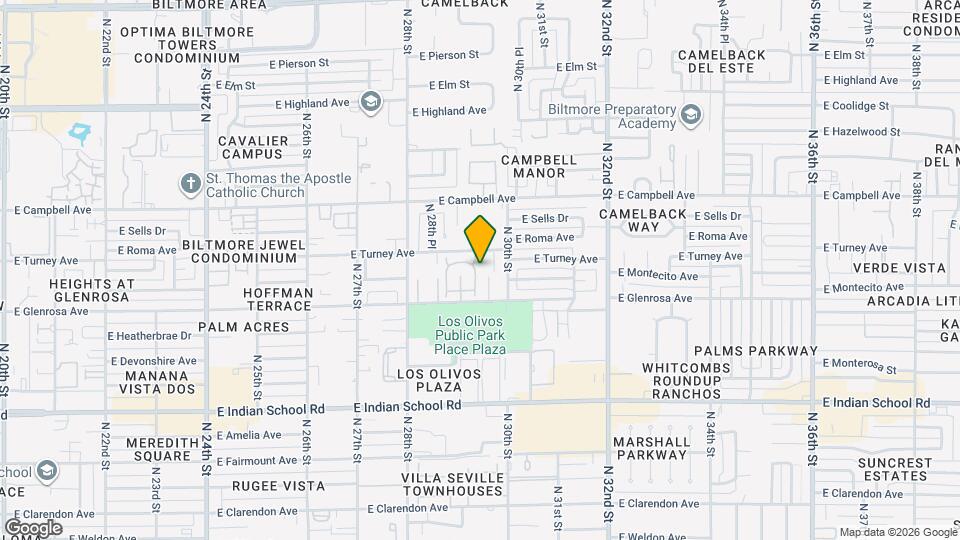 4323 N 29th Pl Map and Location Details