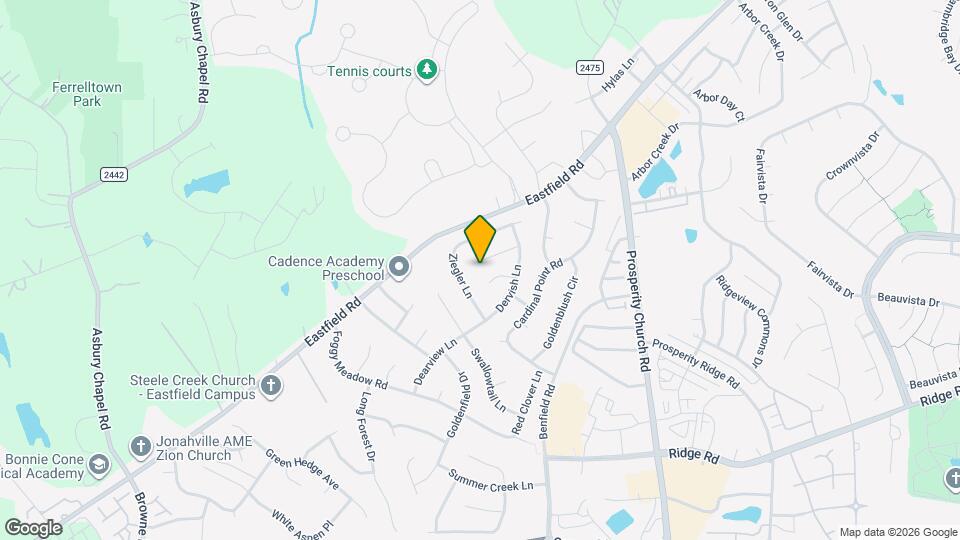 9512 Birchcroft Ln Mapa y Detalles de la Ubicación