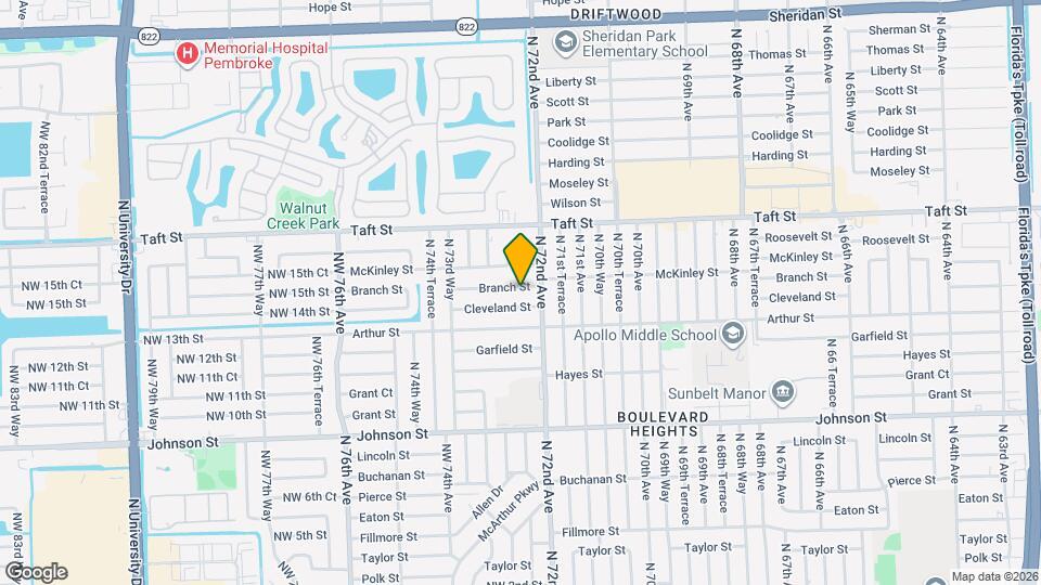 7230 Branch St Mapa y Detalles de la Ubicación