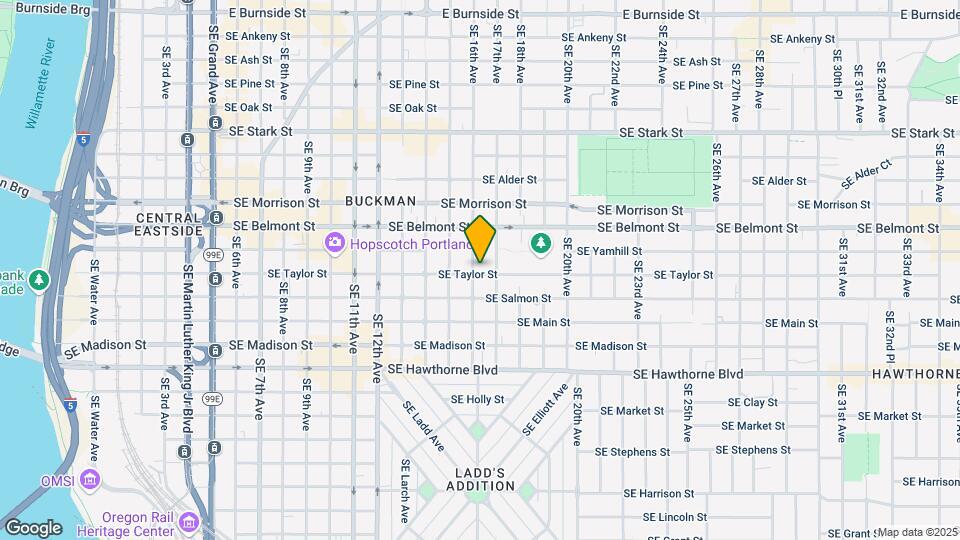 1615 SE Taylor St Map and Location Details