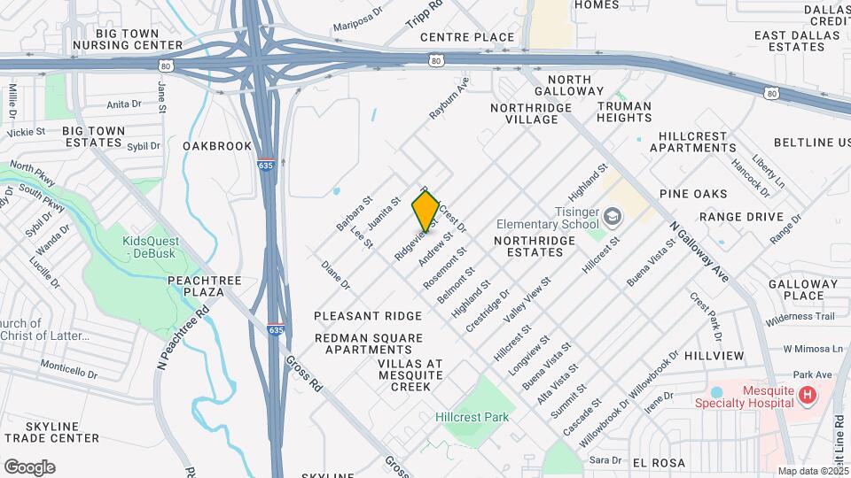 1406 Ridgeview St Map and Location Details