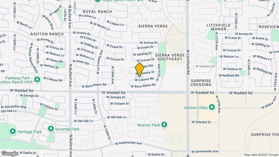 14230 W Calavar Rd Map and Location Details