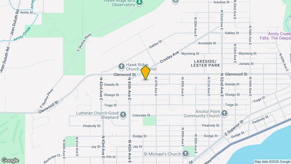 4605 Oneida St Map and Location Details