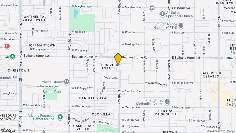 703 W Palo Verde Dr Map and Location Details