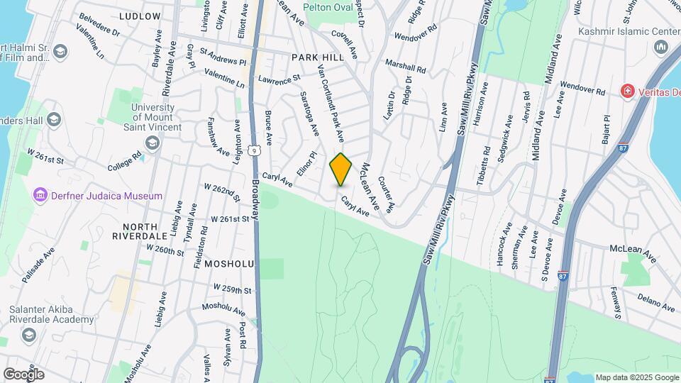 640 Van Cortlandt Pk Ave Map and Location Details