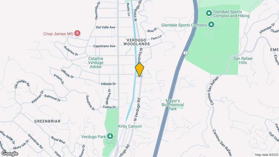 2015 Verdugo Rd Mapa y Detalles de la Ubicación