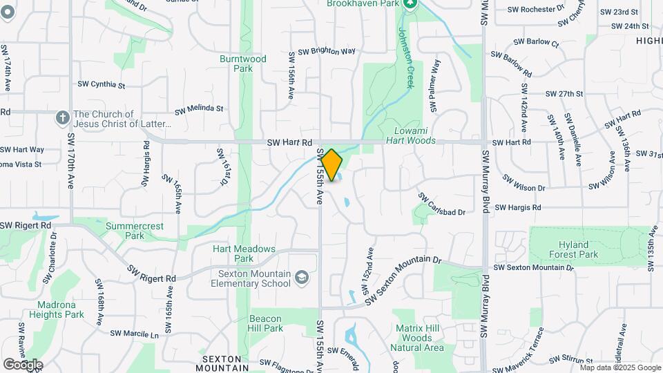 15455 SW Gleneden Dr Mapa y Detalles de la Ubicación