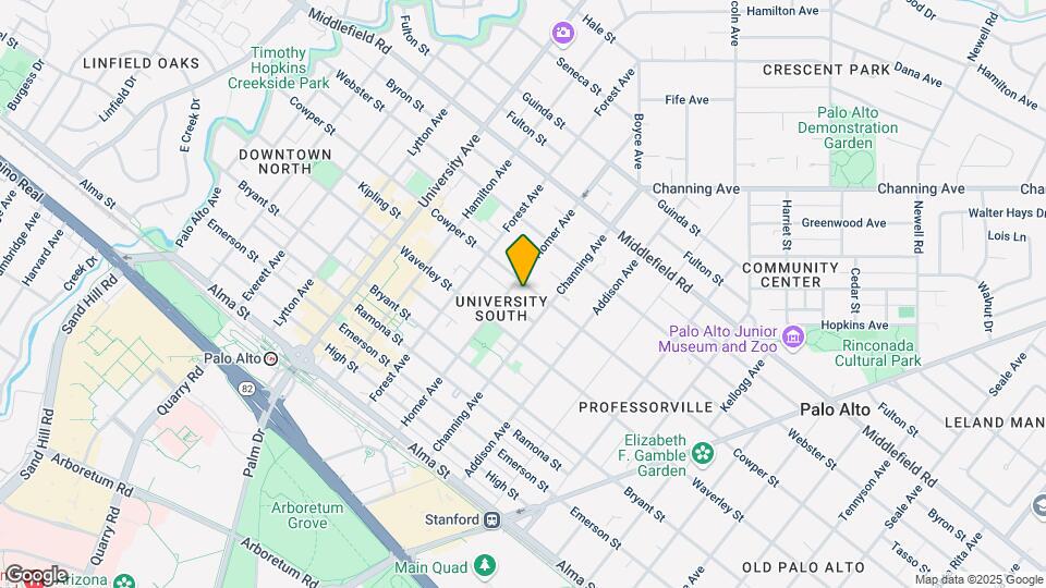 818 Cowper St Mapa y Detalles de la Ubicación