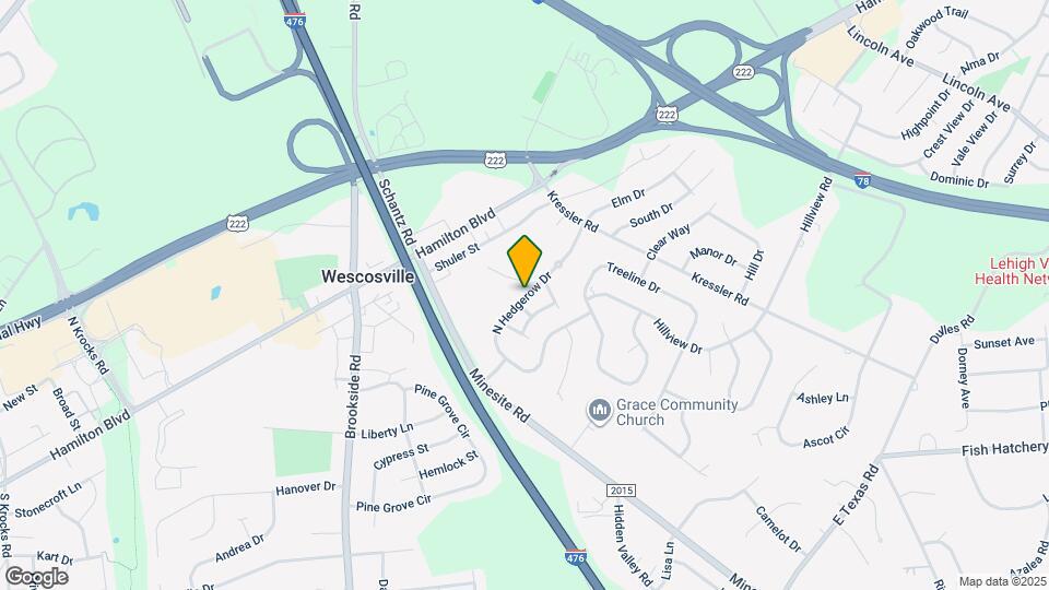 4549 1/2 Hedgerow Dr Map and Location Details