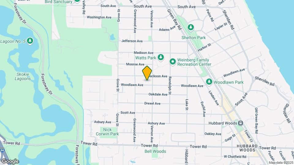 521 Woodlawn Ave Map and Location Details