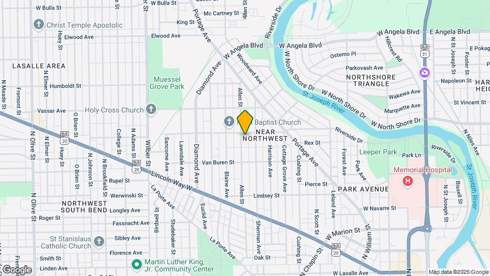 918 Allen St Map and Location Details