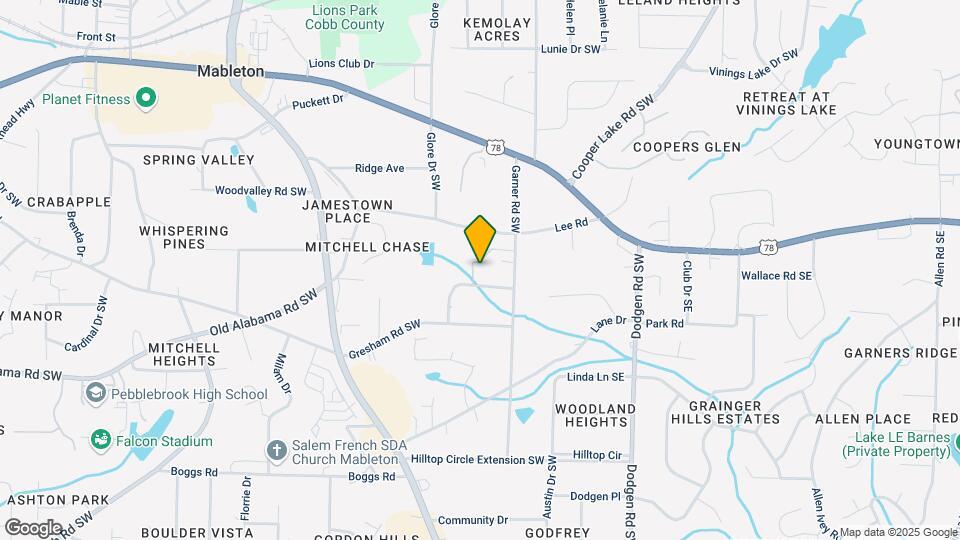 5851 Lone Oak Dr SW Map and Location Details