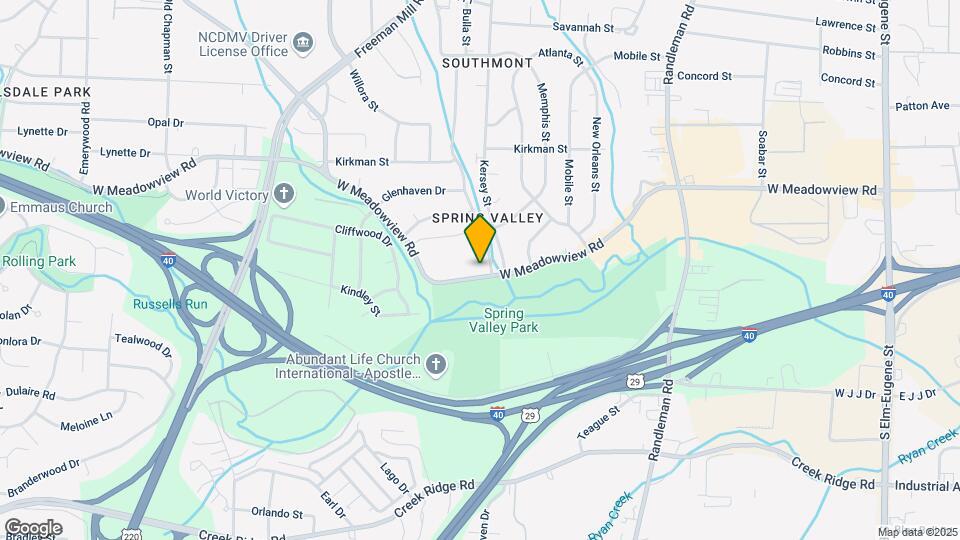 802 W Meadowview Rd Map and Location Details