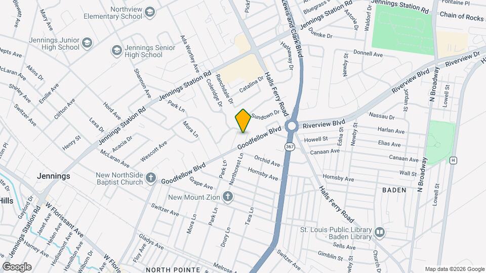 9111 Northcrest Ln Map and Location Details