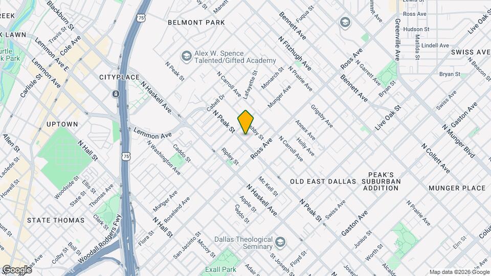 4303 Roseland Ave Map and Location Details