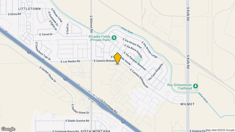 6510 E Paseo Alga Map and Location Details