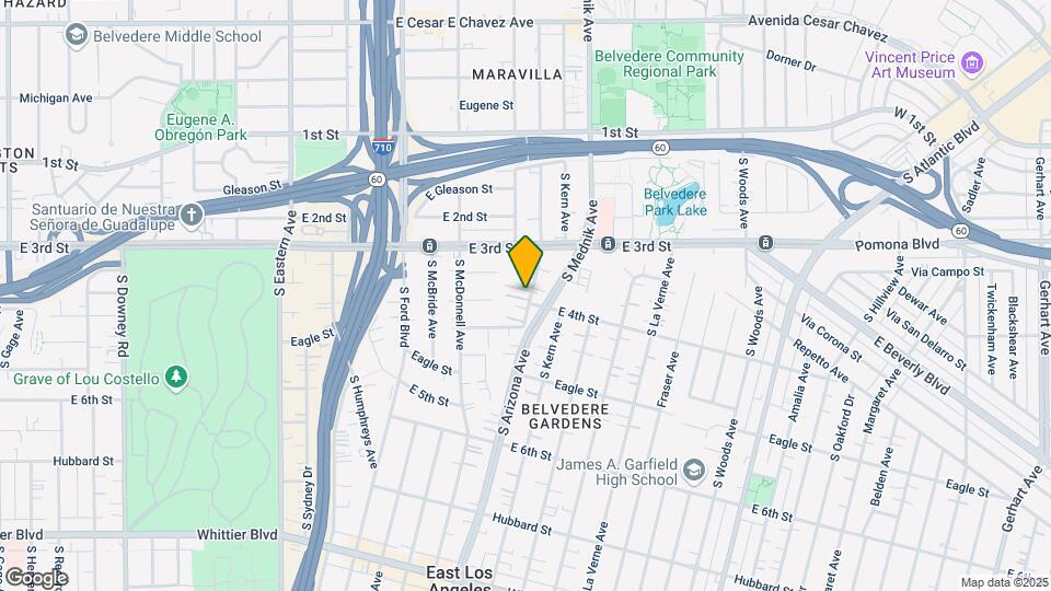 369 S Arizona Ave Map and Location Details