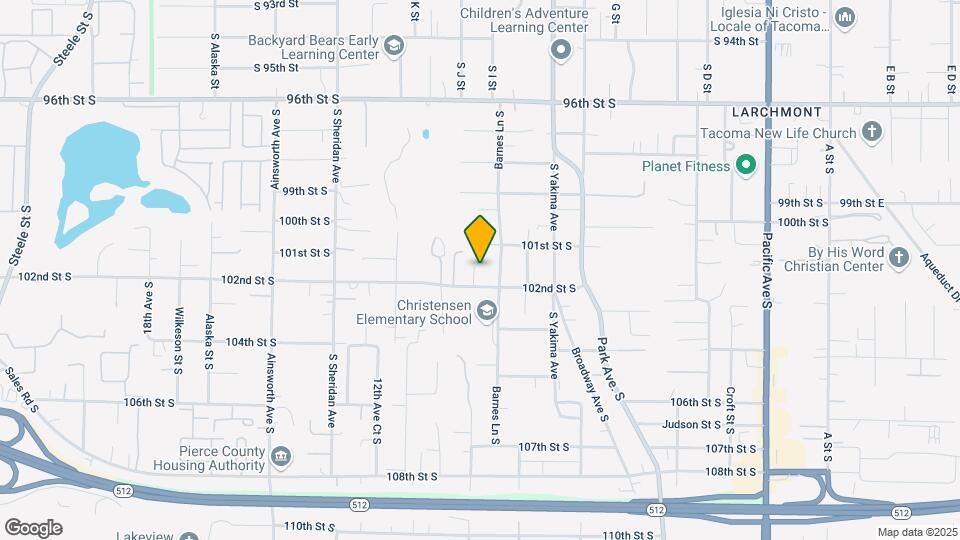921 102nd St S Map and Location Details