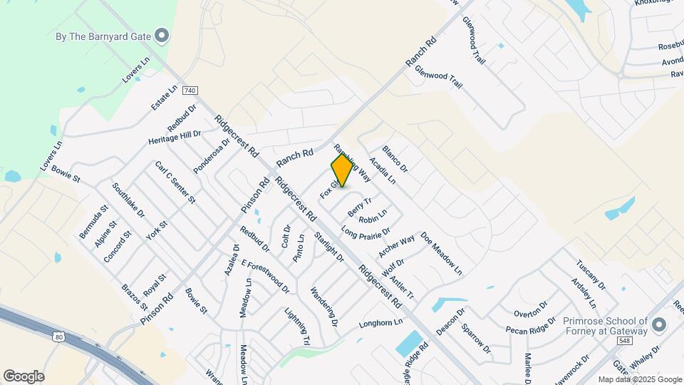 612 Rockbrook Dr Mapa y Detalles de la Ubicación