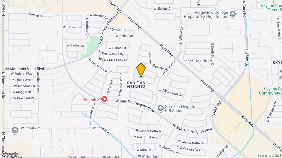 2864 W Allens Peak Dr Map and Location Details