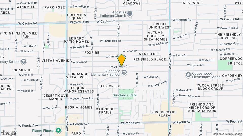 7039 W Cameron Dr Map and Location Details