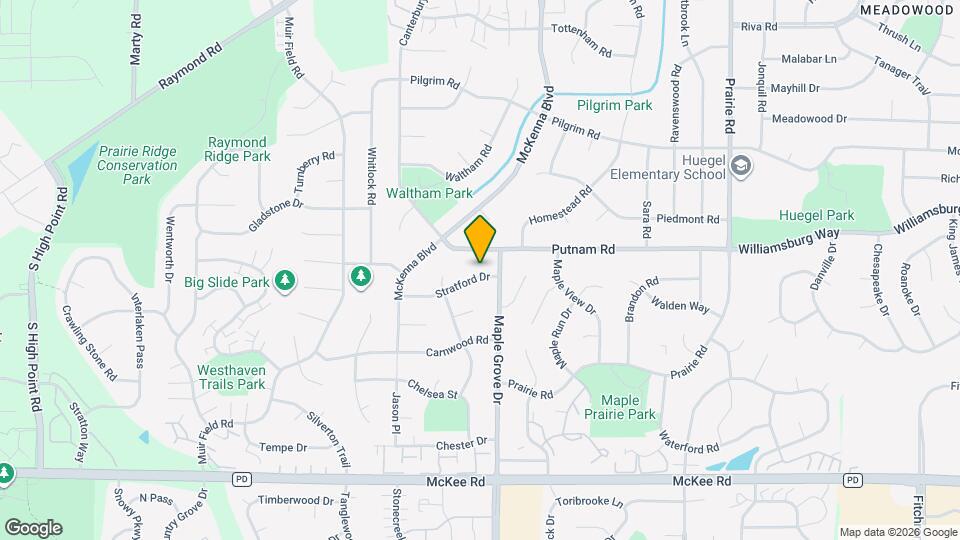 6806 Stratford Dr Map and Location Details