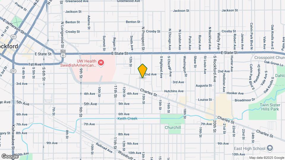 320 S Prospect St Map and Location Details
