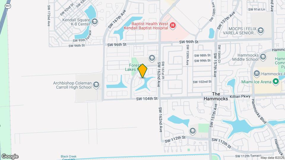 16301 SW 100th Terrace Map and Location Details