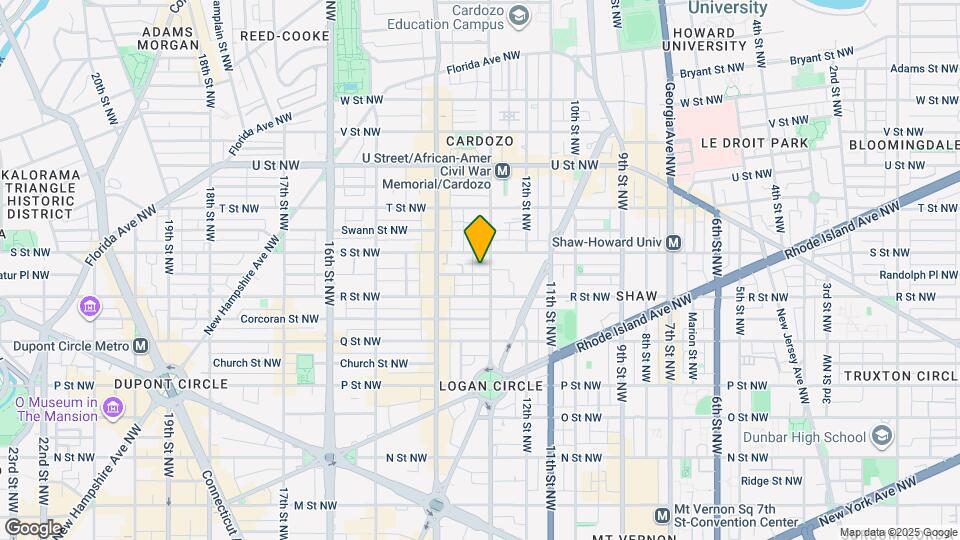 1307 Riggs St NW Map and Location Details
