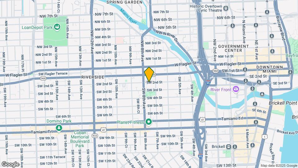 Las Palmas at Riverside Condo Map and Location Details