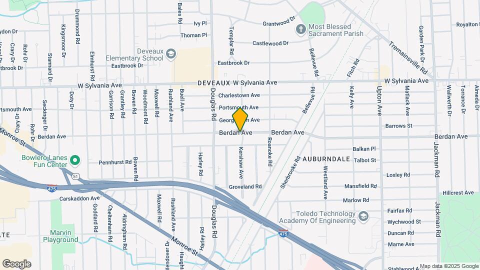 2405 Berdan Ave Map and Location Details