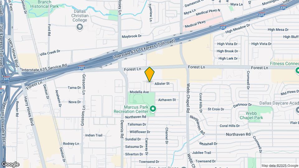 2921 Allister St Map and Location Details