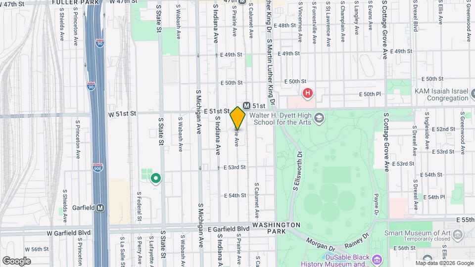 5149 S Prairie Ave Map and Location Details