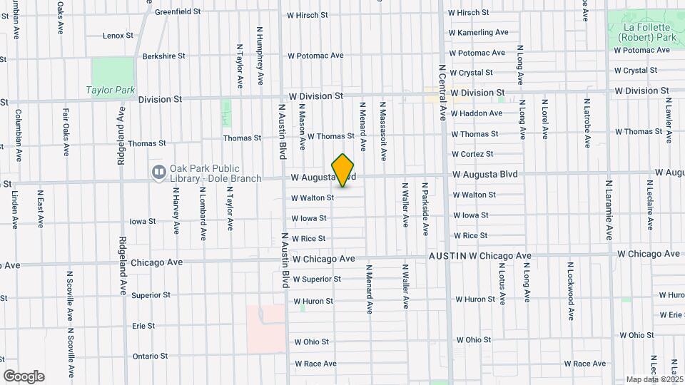 5832 W Walton St Map and Location Details