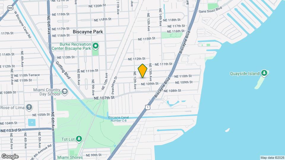 1242 NE 110th St Mapa y Detalles de la Ubicación