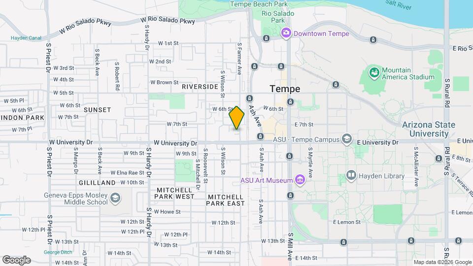 736 S Farmer Ave Map and Location Details