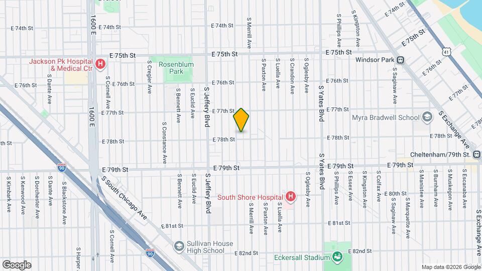 7755 S Clyde Ave Map and Location Details